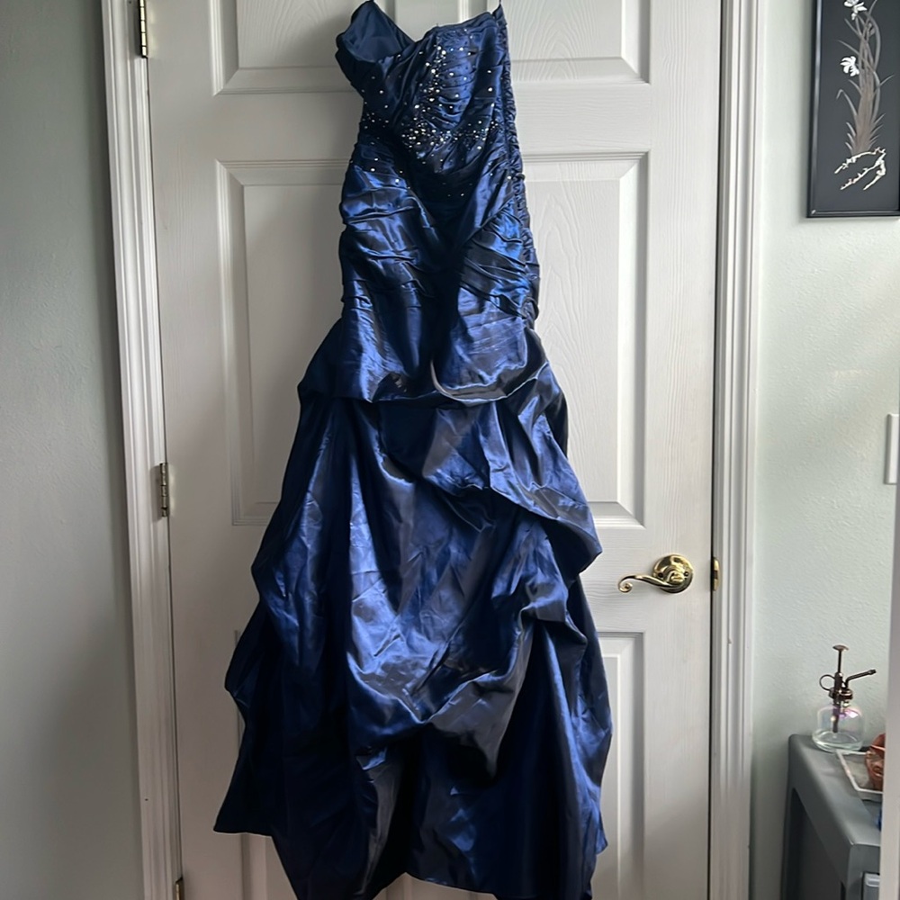 Jump Apparel Y2K vintage blue black prom dress
